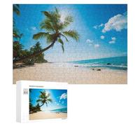 300 PCS Jigsaw Puzzles for Adults Teenagerss Sunlit Tropical Beach Paradise Puzzles for Adults Hands-on Game Precision Cutting Parent-child Interaction 300 PCS