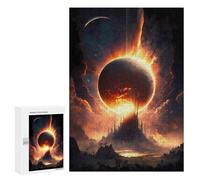 300 PCS Jigsaw Puzzles for Adults Teenagerss Super Sun Eclipse Adult Jigsaw Relax Games Improve Memory Unique Gifts for Birthday And Christmas 300 PCS