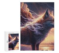 300 PCS Jigsaw Puzzles for Adults Teenagerss Thundering Wolf Nature's Power -1 Jigsaw Hands-on Game Hand Speed Race Unique Gifts for Birthday And Christmas 300 PCS