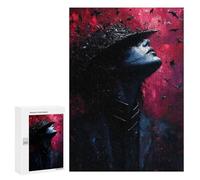 300 PCS Jigsaw Puzzles for Adults Teenagerss Vampire Bat Human Jigsaw Puzzle Toy Wall Decor Wall Art Birthday And Unique Gifts 300 PCS