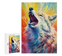 300 PCS Jigsaw Puzzles for Adults Teenagerss Watercolors Wolf Jigsaw Puzzle Toy Wall Decor Wall Art Birthday And Unique Gifts 300 PCS