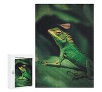 300 PCS Jigsaw Puzzles for Adults The Lizard And Dragonfly Jigsaws for Adults DIY Toys Analysis And Logic Unique Gifts for Birthday And Christmas 300 PCS