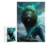300 PCS Jigsaw Puzzles for Adults Thundering Lion Majesty Jigsaw for Adults Relax Games Hand Speed Race for Is Ideal As A Gift 300 PCS