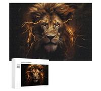 300 PCS Jigsaw Puzzles for Adults Thundering Majesty The Lion's Roar Jigsaw for Adults Relax Games For Family Fun for Is Ideal As A Gift 300 PCS