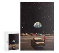 300 PCS Jigsaw Puzzles for Adults Vintage Cars Under A Celestial Sky Puzzles for Adults DIY Toys Home Decoration Difficult And Challenge 300 PCS