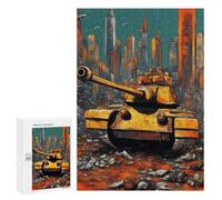 300 PCS Jigsaw Puzzles for Adults War Tank Jigsaw for Adults Relax Games Hand Speed Race for Is Ideal As A Gift 300 PCS