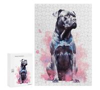 300 PCS Jigsaw Puzzles for Adults Watercolor Cane Corso Jigsaw Puzzle Hands-on Game But Fun And Humorous Birthday And Unique Gifts 300 PCS