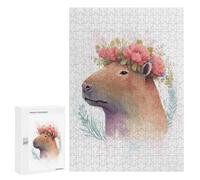 300 PCS Jigsaw Puzzles for Adults Watercolor Capybara Art Puzzles for Adults Fun Games Precision Cutting Birthday And Unique Gifts 300 PCS