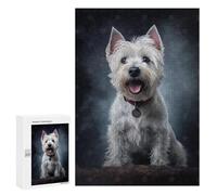 300 PCS Jigsaw Puzzles for Adults West Highland White Terrie Puzzles for Adults Fun Games Precision Cutting Birthday And Unique Gifts 300 PCS