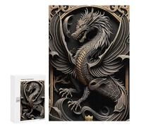300 PCS Jigsaw Puzzles for Adults Western Dragon Lord Puzzle for Adults DIY Toys Precision Cutting Unique Gifts for Birthday And Christmas 300 PCS
