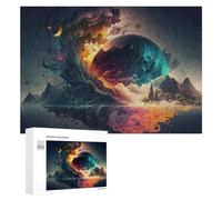 300 PCS Jigsaw Puzzles for Adults Whimsical Cosmic Landscape Puzzles for Adults DIY Toys Home Decoration Difficult And Challenge 300 PCS