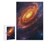 300 PCS Jigsaw Puzzles for Teenagers Cosmic Spiral Galaxy-2 Puzzles for Teenagers Precision Cutting Help The Brain Exercise Stress Reduction Gifts 300 PCS