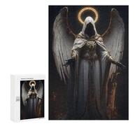 300 PCS Jigsaw Puzzles for Teenagers Divine Guardian Angel Statue Jigsaw Puzzles for Adults Improve Memory Difficult And Challenge Brainteaser Family Games 300 PCS
