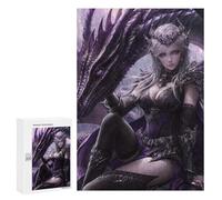 300 PCS Jigsaw Puzzles for Teenagers Dragon Queen Armor Set Jigsaw Puzzles for Adults Improve Memory Difficult And Challenge Brainteaser Family Games 300 PCS