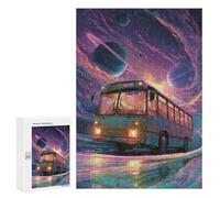 300 PCS Jigsaw Puzzles for Teenagers Space Bus Adventure Adult Jigsaw Puzzles Pattern Assembly Help The Brain Exercise Challenging Game Toys 300 PCS