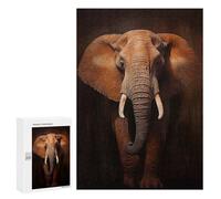 300 PCS Jigsaw Puzzles for Teenagerss African Elephant Teenagers Puzzles Brain Teaser Game Enhance Memory Christmas Birthday Gifts 300 PCS