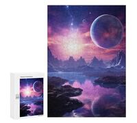 300 PCS Jigsaw Puzzles for Teenagerss Alien Violet Planet Adult Jigsaw Toy Wall Decor Precision Cutting Unique Birthday And Gifts 300 PCS
