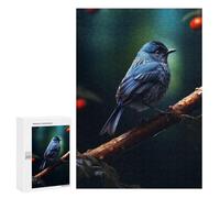 300 PCS Jigsaw Puzzles for Teenagerss Beautiful Blue Bird Nature Jigsaws for Adults Hands-on Game Presents for Women Help The Brain Exercise 300 PCS