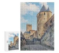 300 PCS Jigsaw Puzzles for Teenagerss Carcassonne Fortress Jigsaw for Adults Hands-on Game Difficult Hard Unique Birthday And Gifts 300 PCS