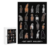 300 PCS Jigsaw Puzzles for Teenagerss Cat Butt Funny Toilet Adult Jigsaw Toy Wall Decor Precision Cutting Unique Birthday And Gifts 300 PCS