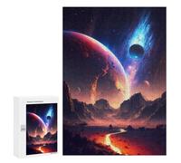 300 PCS Jigsaw Puzzles for Teenagerss Celestial Bloom Landscape Jigsaw for Adults Hands-on Game Difficult Hard Unique Birthday And Gifts 300 PCS