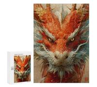 300 PCS Jigsaw Puzzles for Teenagerss Chinese Lunar Dragon Jigsaw for Adults Hands-on Game Difficult Hard Unique Birthday And Gifts 300 PCS