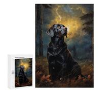 300 PCS Jigsaw Puzzles for Teenagerss Chocolate Labrador at Nigh Adult Jigsaw Toy Wall Decor Precision Cutting Unique Birthday And Gifts 300 PCS