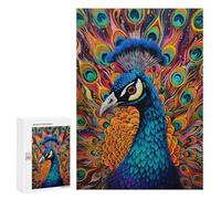 300 PCS Jigsaw Puzzles for Teenagerss Colorful Peacock Artwork-17 Jigsaw Puzzle Toy Wall Decor Difficult Hard Unique Birthday And Xmas Gifts 300 PCS