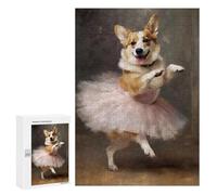 300 PCS Jigsaw Puzzles for Teenagerss Corgi Ballerina Puzzles for Adults DIY Toys Difficult Challenge Stress Reduction Gifts 300 PCS