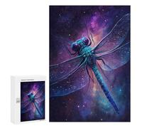 300 PCS Jigsaw Puzzles for Teenagerss Cosmic Dragonfly Art Print-5 Puzzle For Teenagerss Difficult Challenge Educational Challenge Family Fun & Game Night 300 PCS