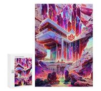 300 PCS Jigsaw Puzzles for Teenagerss Crystal Cavern Temple Jigsaw Puzzle Toy Wall Decor Difficult Hard Unique Birthday And Xmas Gifts 300 PCS