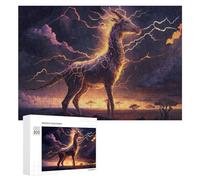 300 PCS Jigsaw Puzzles for Teenagerss Electric Unicorns Mystical Creatures Jigsaws for Adults Hands-on Game Presents for Women Help The Brain Exercise 300 PCS