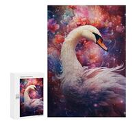 300 PCS Jigsaw Puzzles for Teenagerss Enchanted Swan Fantasy Jigsaw Puzzle Toy Wall Decor Difficult Hard Unique Birthday And Xmas Gifts 300 PCS