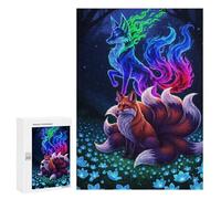 300 PCS Jigsaw Puzzles for Teenagerss Fox Spirits in A Floral Glade Puzzle For Teenagerss Difficult Challenge Educational Challenge Family Fun & Game Night 300 PCS