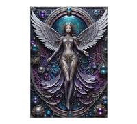 300 PCS Jigsaw Puzzles for Teenagerss Galactic Angel Steampunk Teenagers Puzzles Brain Teaser Game Birthday Present Fun Activities at Home 300 PCS