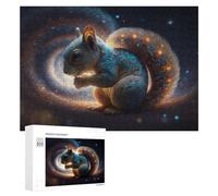 300 PCS Jigsaw Puzzles for Teenagerss Galactic Squirrel Cosmic Whiskered Wonder -1 Jigsaw Puzzle Toy Wall Decor Difficult Hard Unique Birthday And Xmas Gifts 300 PCS