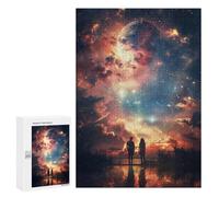 300 PCS Jigsaw Puzzles for Teenagerss Galaxy Sunset Adult Jigsaw Toy Wall Decor Precision Cutting Unique Birthday And Gifts 300 PCS