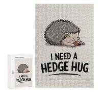300 PCS Jigsaw Puzzles for Teenagerss Hedgehog Needs A Hug Adult Jigsaw Puzzle Family Games Improve Memory Help The Brain Exercise 300 PCS