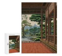 300 PCS Jigsaw Puzzles for Teenagerss Japanese Calm Place Puzzles for Adults Brain Teaser Game Analysis And Logic Christmas Birthday Gifts 300 PCS