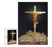 300 PCS Jigsaw Puzzles for Teenagerss Jesus Christ Quote Adult Jigsaw Toy Wall Decor Precision Cutting Unique Birthday And Gifts 300 PCS