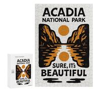 300 PCS Jigsaw Puzzles for Teenagerss Jigsaw Acadia National Park Graphic Design Jigsaws for Adults Family Games For Family Fun Deal As Gifts for The Whole Family 300 PCS