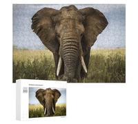 300 PCS Jigsaw Puzzles for Teenagerss Jigsaw African Elephant Nature Adult Jigsaw Toy Wall Decor Difficult Hard Help The Brain Exercise 300 PCS