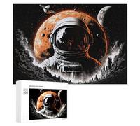 300 PCS Jigsaw Puzzles for Teenagerss Jigsaw Astronaut in Space with Planets Jigsaw Hands-on Game Improve Memory for Birthday, Chrismas 300 PCS