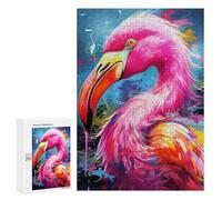 300 PCS Jigsaw Puzzles for Teenagerss Jigsaw Colorful Flamingo Artwork-6 Puzzle for Adults Relax Games Improve Memory for Birthday, Chrismas 300 PCS