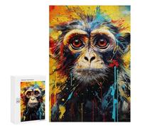 300 PCS Jigsaw Puzzles for Teenagerss Jigsaw Colorful Monkey Portrait -2 Jigsaw Hands-on Game Improve Memory for Birthday, Chrismas 300 PCS