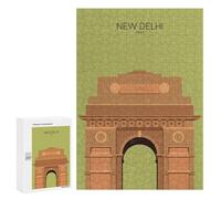 `300 PCS Jigsaw Puzzles for Teenagerss Jigsaw Delhi India Gate Snippet Jigsaw for Adults Family Games Birthday Present Deal As Gifts for The Whole Family 300 PCS