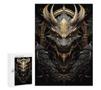 300 PCS Jigsaw Puzzles for Teenagerss Jigsaw Devil Golden King Dragon Puzzles for Adults Brain Teaser Game But Fun And Humorous Help The Brain Exercise 300 PCS