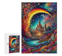 300 PCS Jigsaw Puzzles for Teenagerss Jigsaw Enchanted Castle Dreamscape Jigsaw Hands-on Game Improve Memory for Birthday, Chrismas 300 PCS