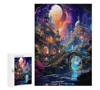 300 PCS Jigsaw Puzzles for Teenagerss Jigsaw Fantasy Castle by Moonlight Jigsaw Hands-on Game Improve Memory for Birthday, Chrismas 300 PCS