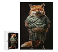 `300 PCS Jigsaw Puzzles for Teenagerss Jigsaw Fox Fat Jigsaw for Adults Family Games Birthday Present Deal As Gifts for The Whole Family 300 PCS